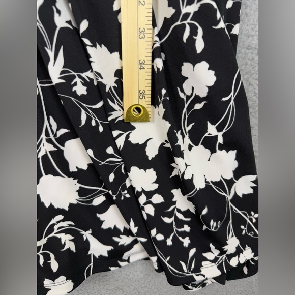 Talbots black and white sleeveless tank dress spandex blend preowned size small - Picture 7 of 9